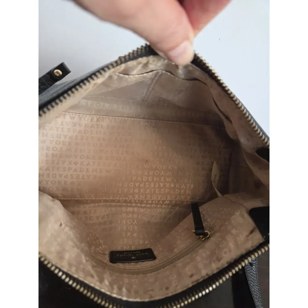 Kate Spade Berkshire Road Gabriella Pebbled Black Leather Purse Crossbody